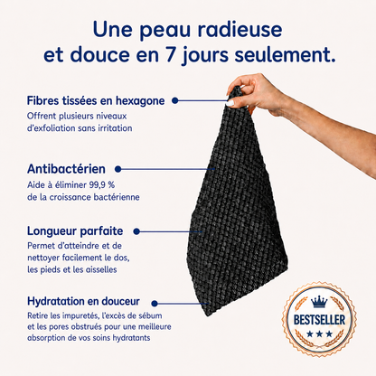 Serviette de Douche Exfoliante Antibactérienne Solmarea
