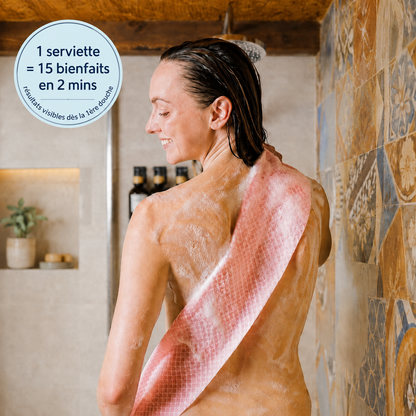 Serviette de Douche Exfoliante Antibactérienne Solmarea